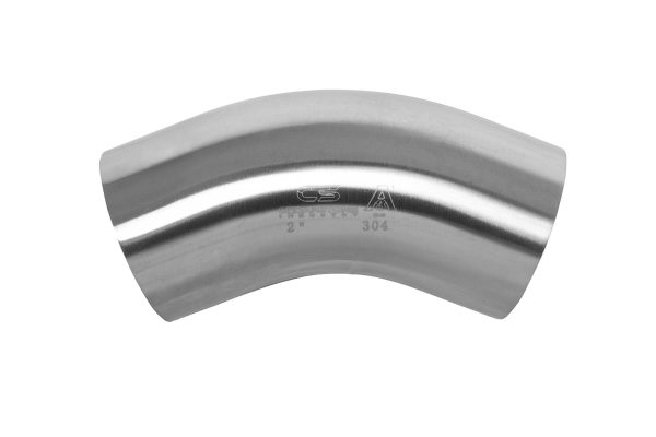 45 Degree Sanitary Stainless Steel Long Bend Weld Fitting