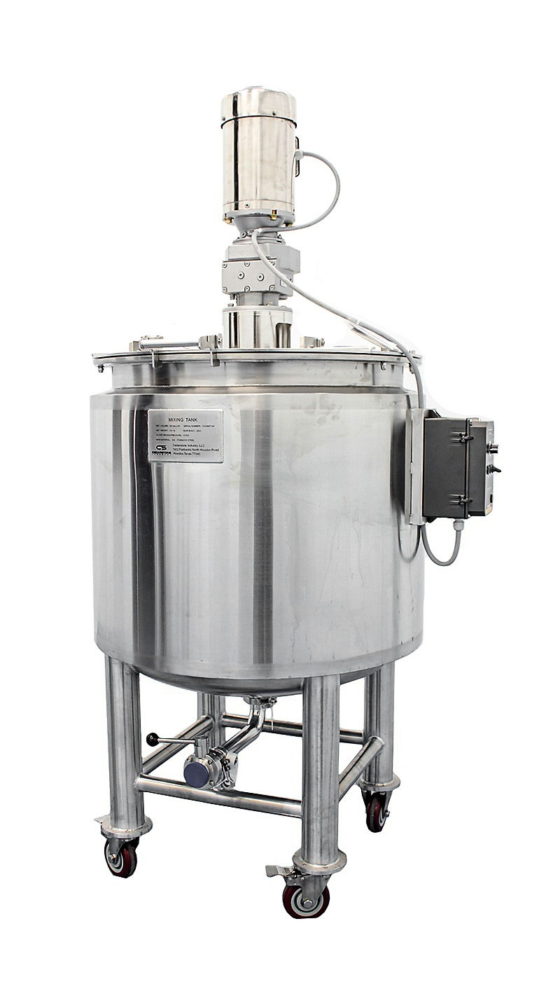 Food Grade Hygienic Stainless Steel Mixing Vessel with Control Box