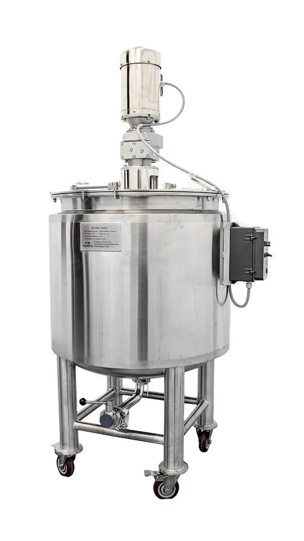 30 gallon jacketed stainless steel mixing tank